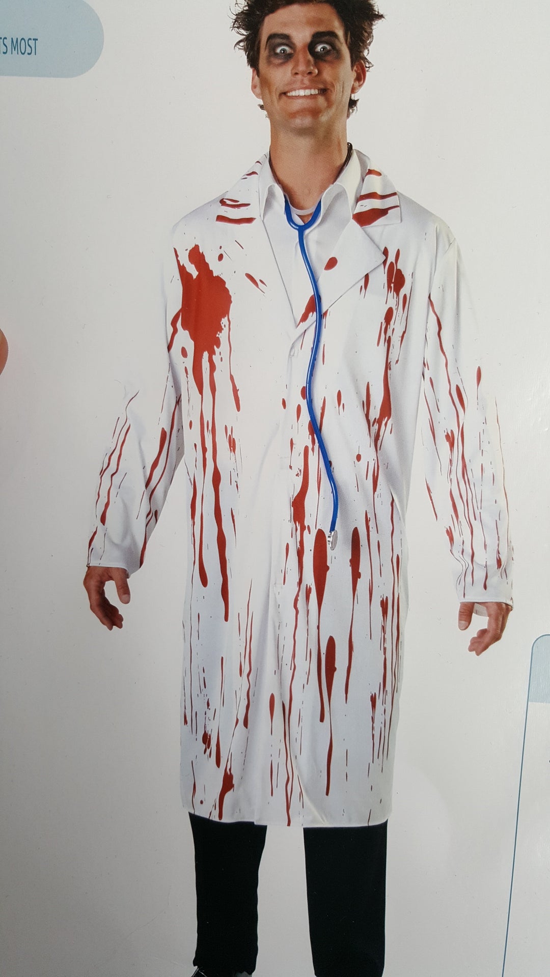 Costume Docteur Zombie Halloween Homme – Manteau Sanglant + Accessoires
