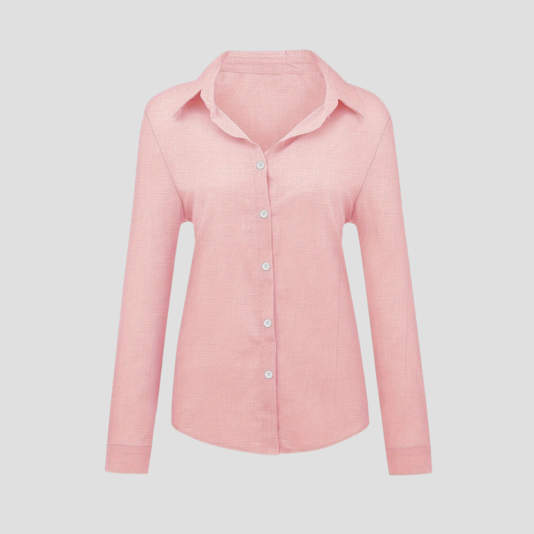 Maude | Blouse Large en Lin | Légèreté d’Été & Élégance Décontractée