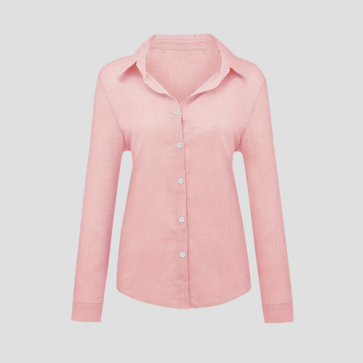 Maude | Blouse Large en Lin | Légèreté d’Été & Élégance Décontractée