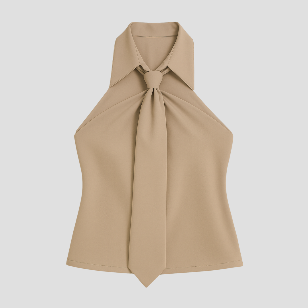 Blusa Mirella Cuello Halter Mujer | Líneas Elegantes y Ligereza de Verano