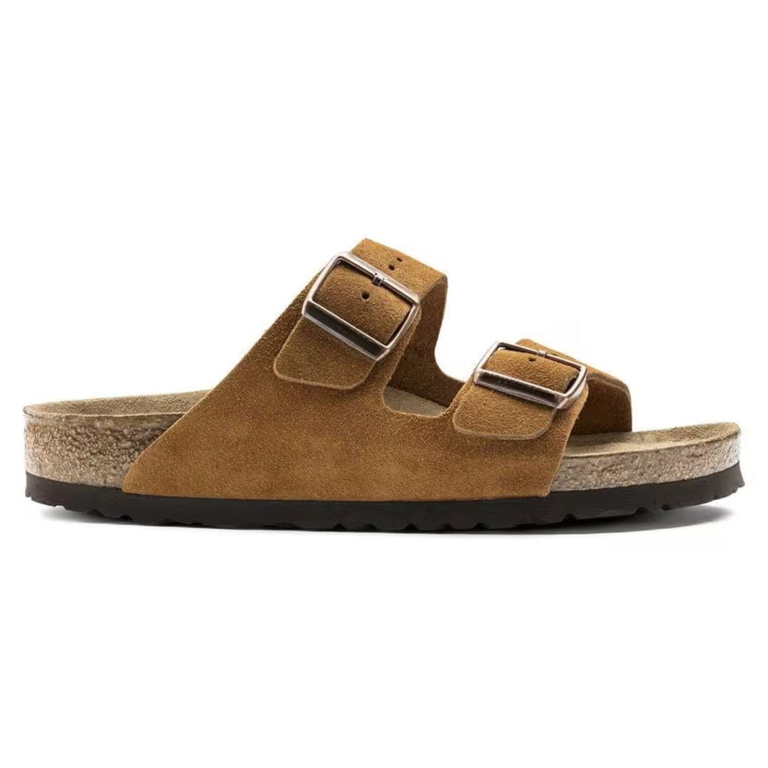 Arizona Suede | Sandalias de piel de ante con plantilla suave: comodidad anatómica informal