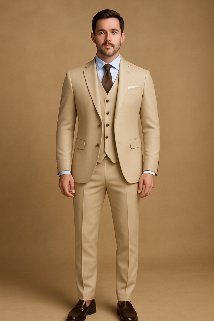 Costume de mariage moderne et élégant pour homme | Ensemble de 3 pièces