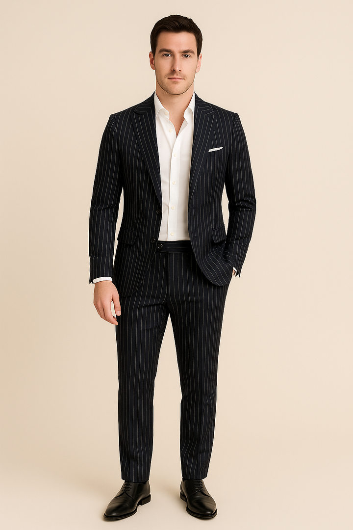 Costume slim fit deux pièces de haute qualité, pantalon et veste combo