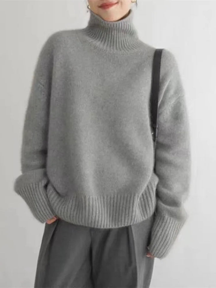 Cachemire Chic | Pull Col Roulé en Cachemire Doux et Élégant pour un Style Raffiné