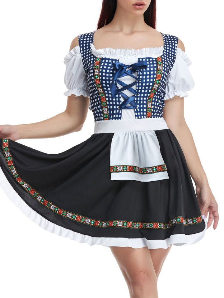 HerzTracht Conjunto Dirndl | Conjunto Bávaro Tradicional y Elegante para Fiestas