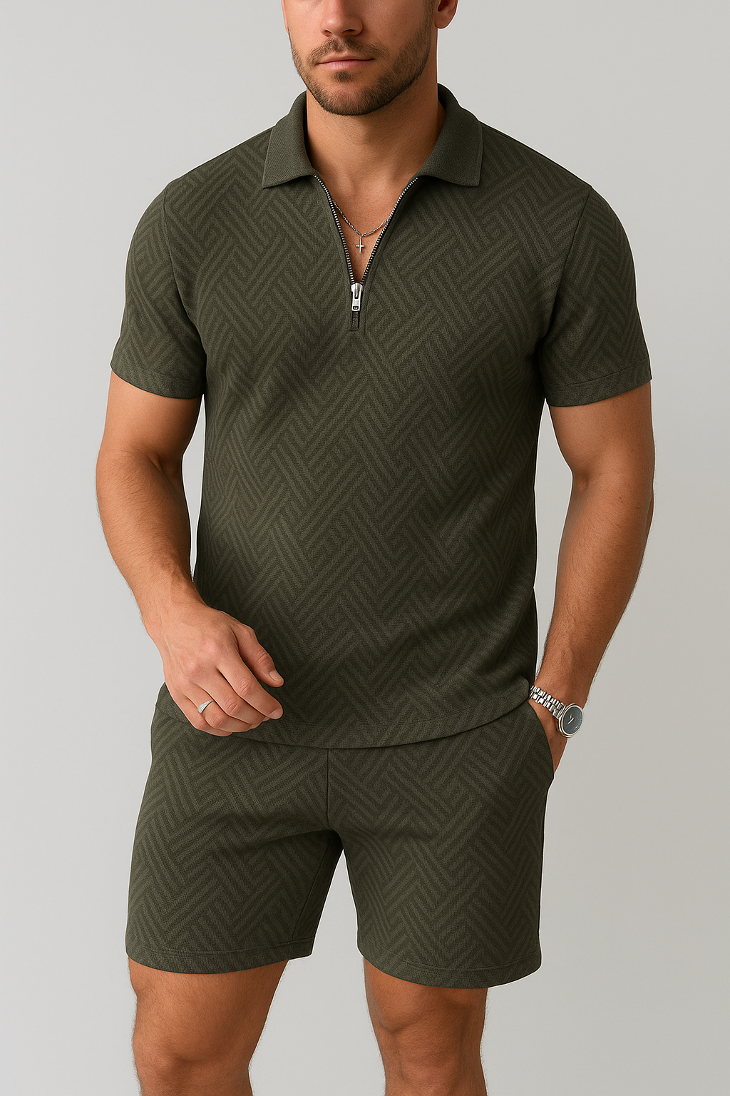 Hugo Set d'été pour hommes | Polo à la mode avec short confortable