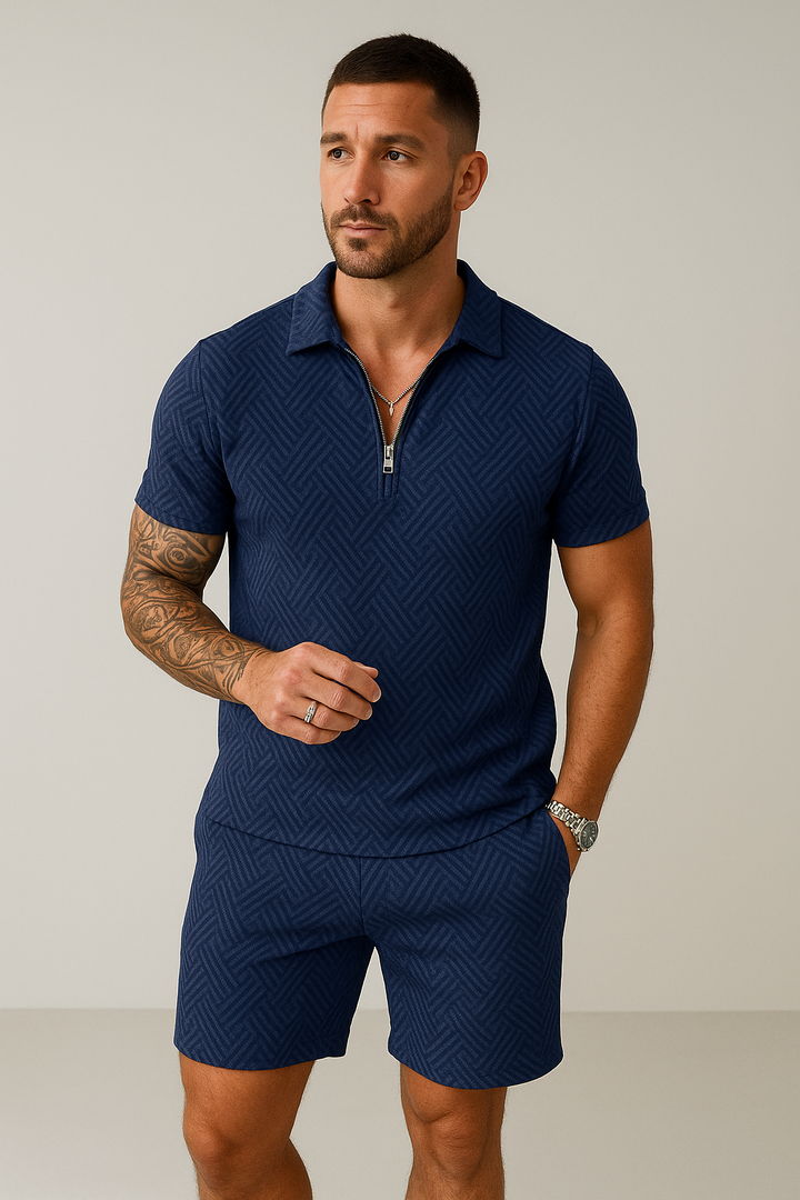 Hugo Set d'été pour hommes | Polo à la mode avec short confortable