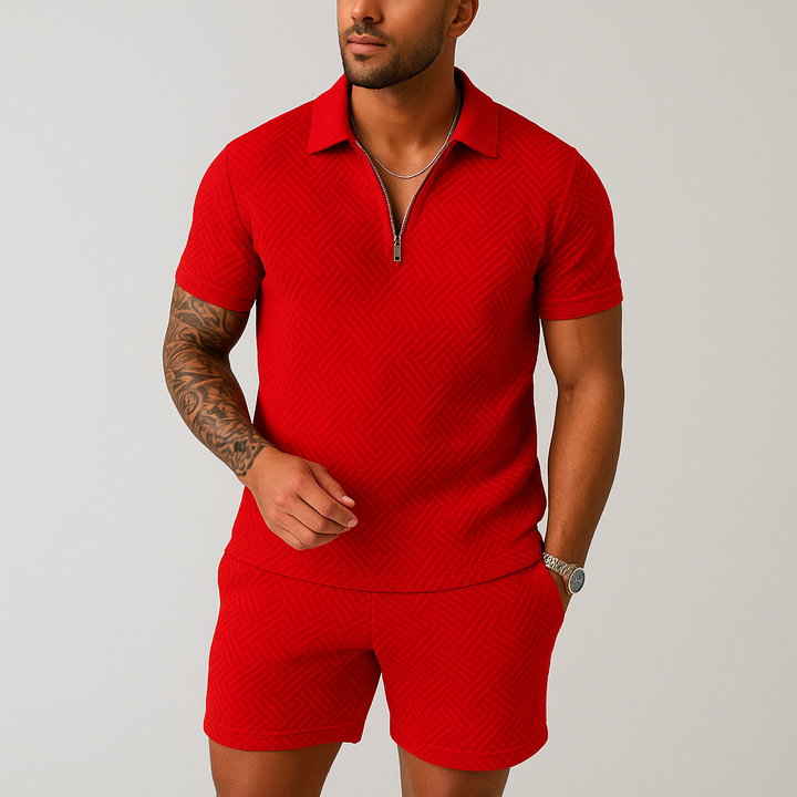 Hugo Set d'été pour hommes | Polo à la mode avec short confortable