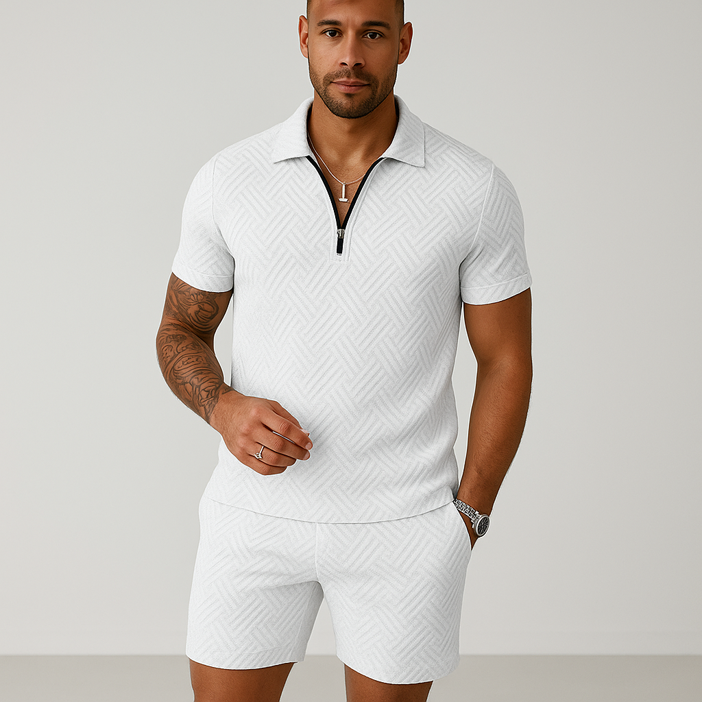 Hugo Set d'été pour hommes | Polo à la mode avec short confortable