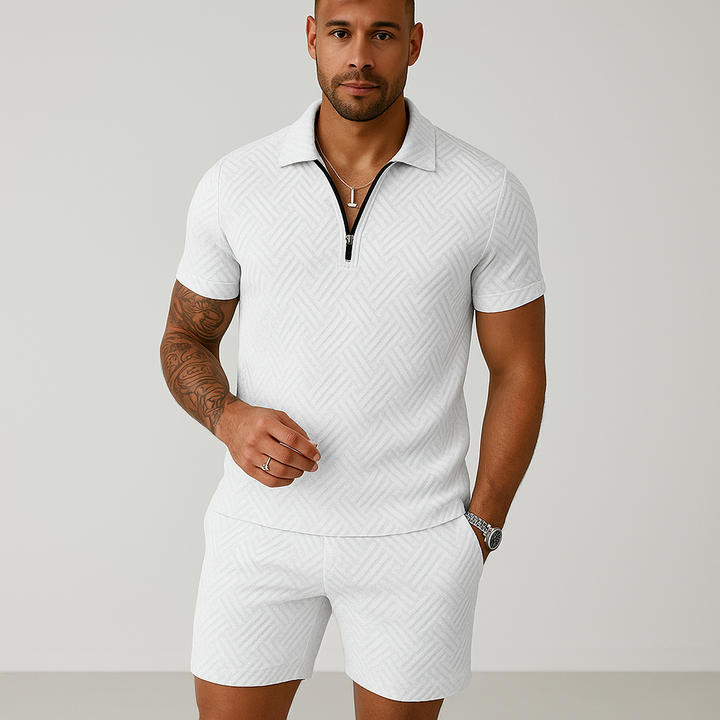 Hugo Set d'été pour hommes | Polo à la mode avec short confortable