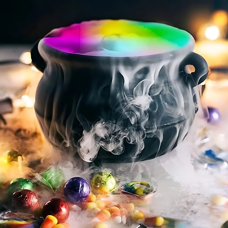 Herbstzauber MysticMist Máquina de Humo | Efectos LED de Colores y Niebla Densa para Fiestas