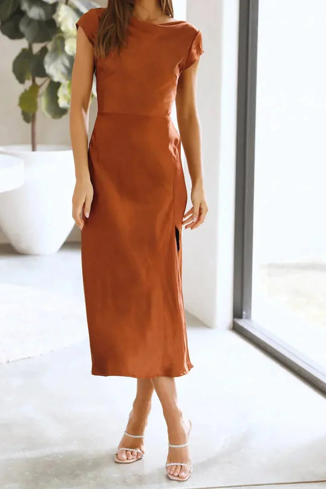 Eliza - Robe élégante Slik, Chic et Confortable pour Toutes Occasions