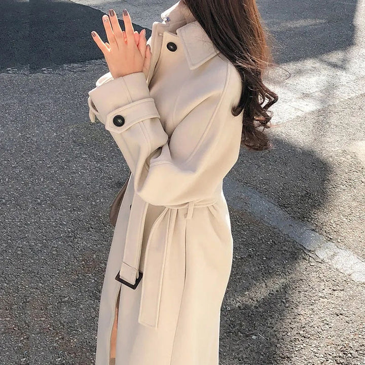Veste longue élégante femme | style sophistiqué, confortable et polyvalente