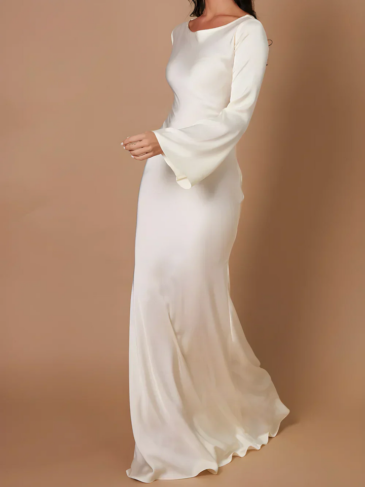 Catalina Robe maxi avec coupe étroite | Minimaliste, élégante & respirante pour les soirées