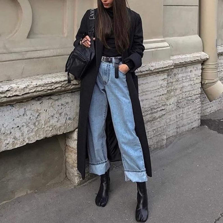 Botas negras Lena para mujer | Estilo tabi y puntera dividida