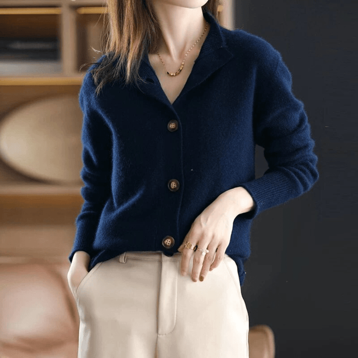 Arabella | Élégant cardigan en cachemire tricoté pour un style chic et confortable