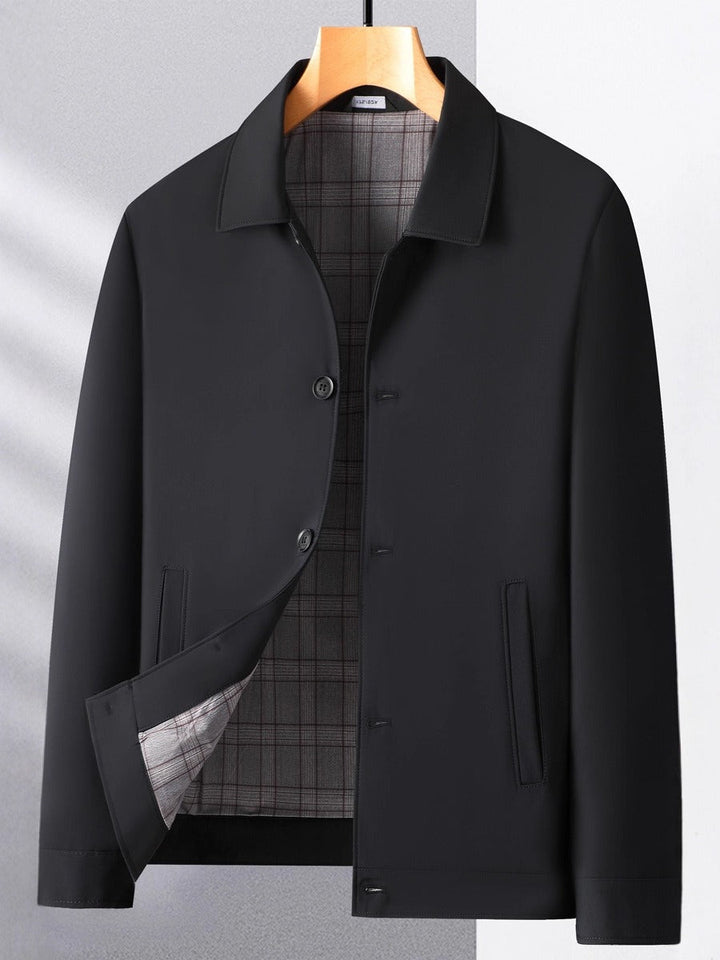 Blazer homme ajusté | Tissu finement tissé avec fermeture à boutons