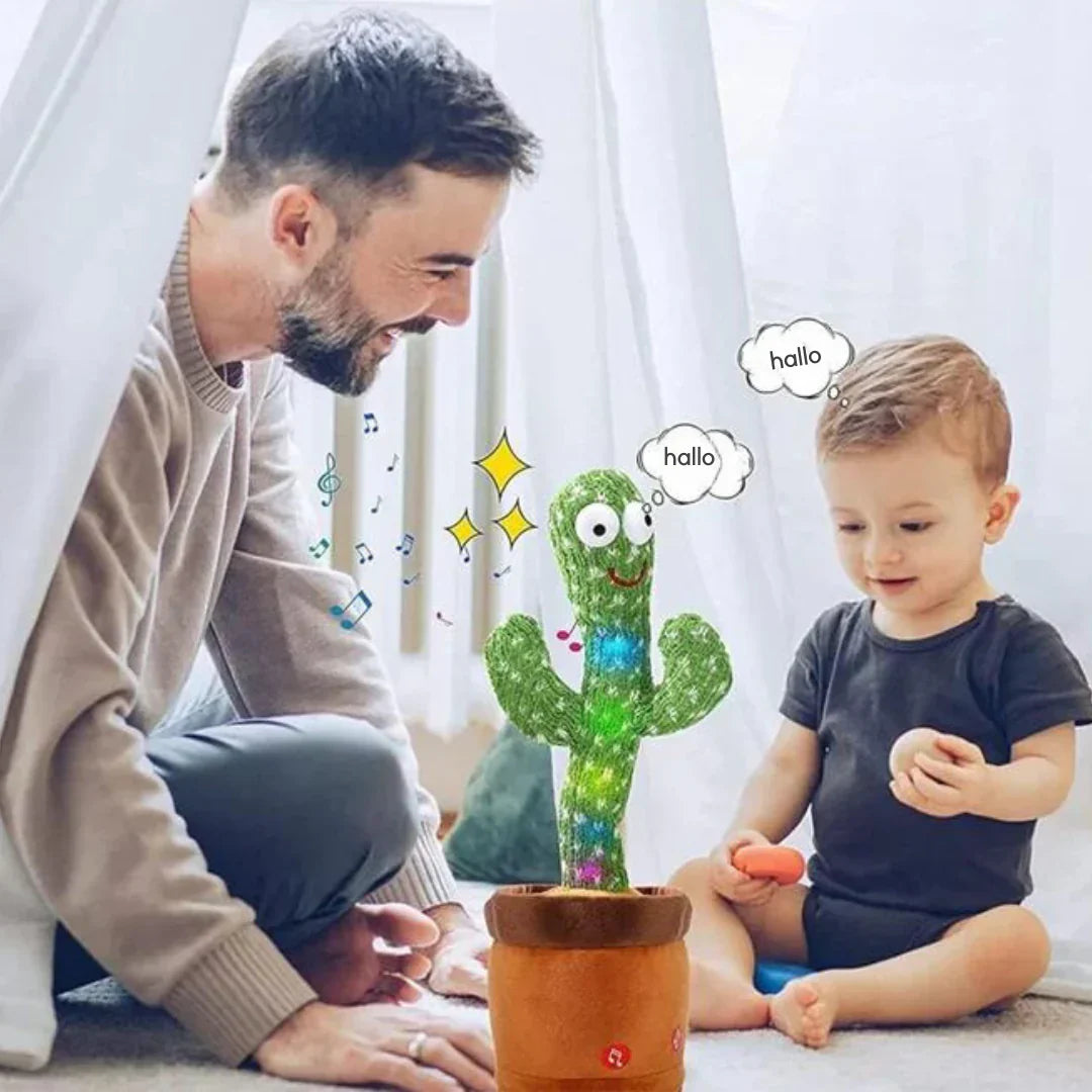 Cactus interactif parlant et dansant | Peluche musicale pour enfants