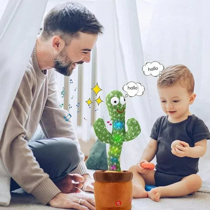 Cactus interactif parlant et dansant | Peluche musicale pour enfants