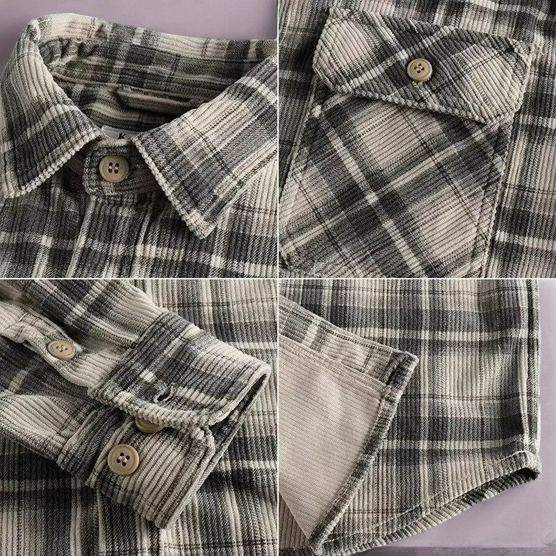 Chemise en Flanelle Hudson | Douceur, Élégance & Motif à Carreaux Intemporel