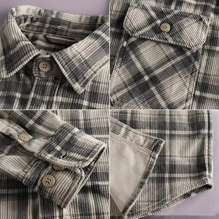 Chemise en Flanelle Hudson | Douceur, Élégance & Motif à Carreaux Intemporel