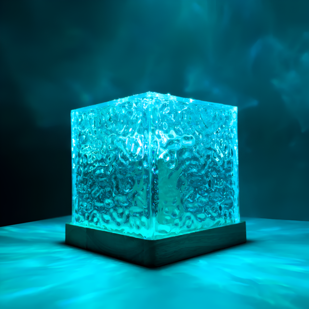 LumiWave | Lampe LED d’Ambiance 16 Couleurs avec Effet Vagues de Mer et Télécommande