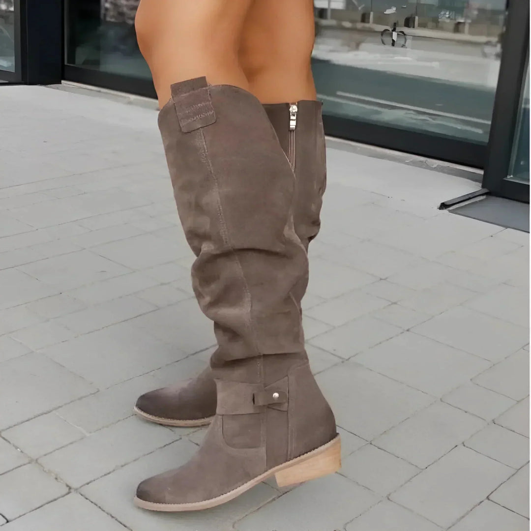 Stivali da donna in pelle o camoscio Capucine | Design senza tempo, comodi e resistenti alle intemperie