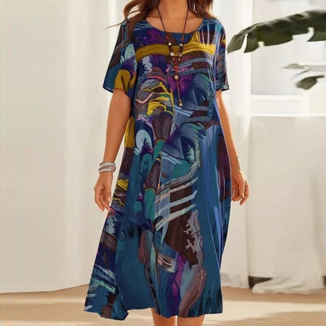 Vestido floral cómodo Joelle | Elegancia y comodidad para cualquier ocasión