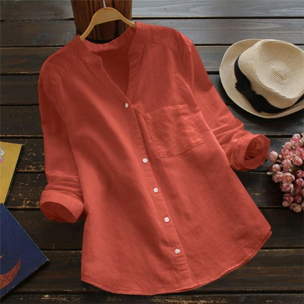 Camisa de lino Adina para mujer | Estilo atemporal para todas las estaciones