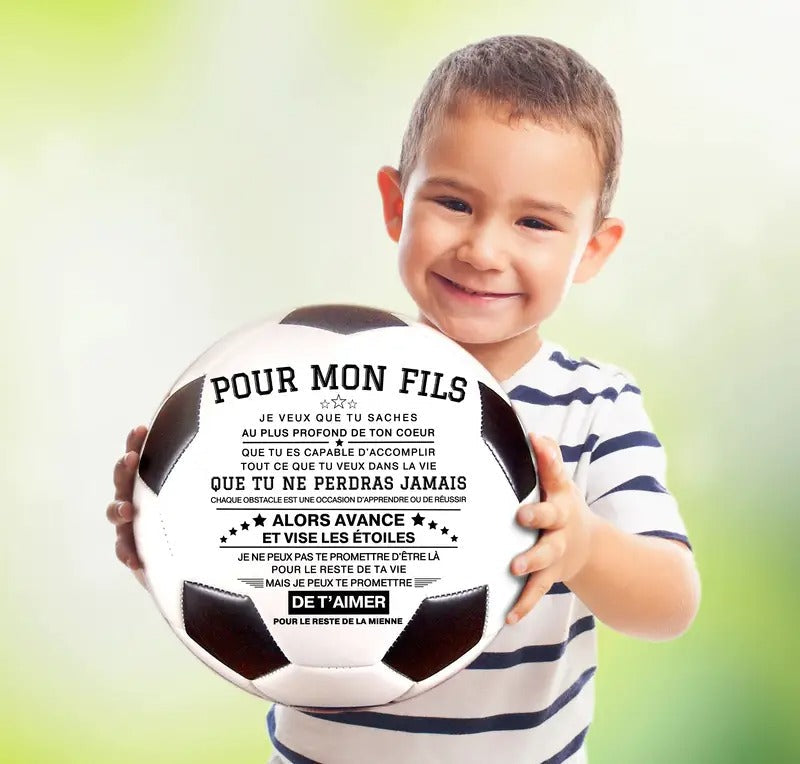 Futebol personalizado com mensagem de motivação | Presente único para crianças e adolescentes