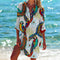 Celia | Abito chemisier fluido con stampa tropicale per un look estivo elegante