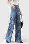 Valeria Skinny Jeans pour femmes | Denim taille haute avec empiècement en dentelle & confort stretch