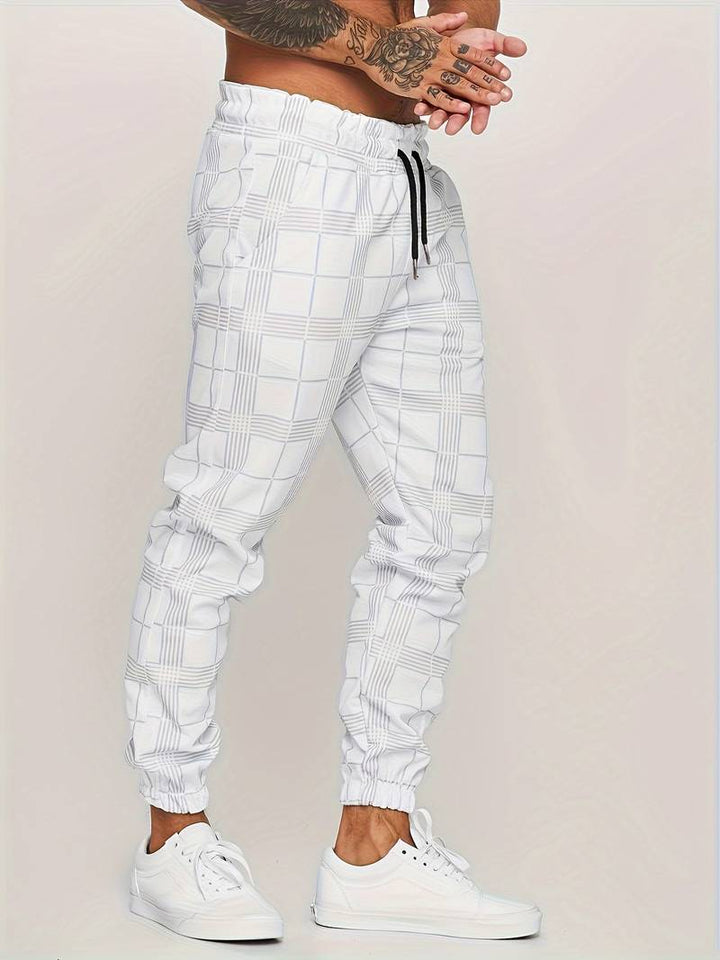 Emman | Pantaloni da jogging a quadri da uomo - Stile casual e confortevole