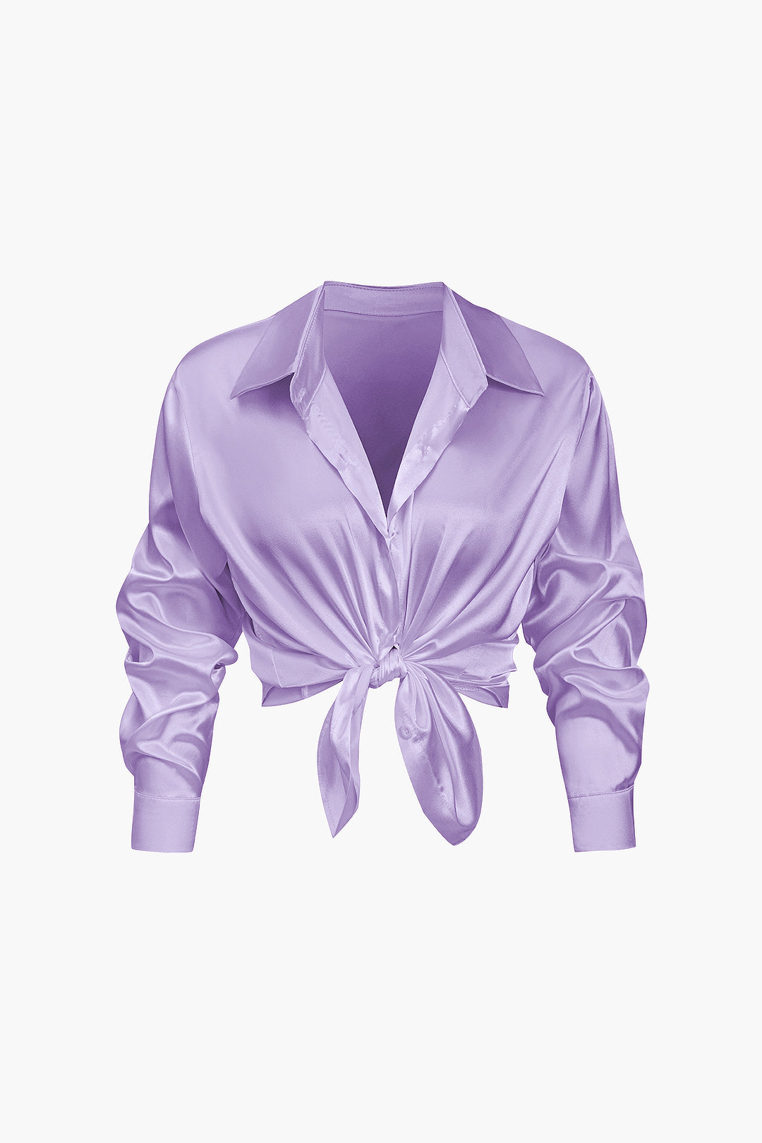 Blusa de satén Lillian para mujer | Camisa elegante de manga larga, corte holgado y diseño atemporal