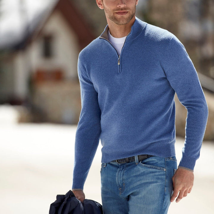 Maglione Baptiste da uomo con cerniera a un quarto | Eleganza moderna e comfort premium