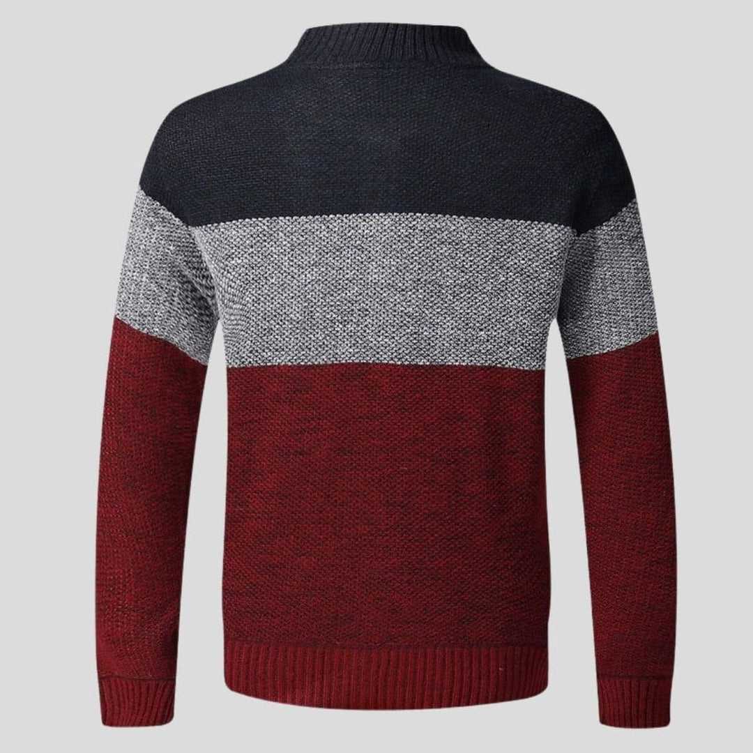 Cardigan tricolore da uomo Andre | Stile moderno color block e comfort durevole