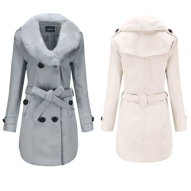 VelvetWarm | Manteau d'hiver en laine pour femmes
