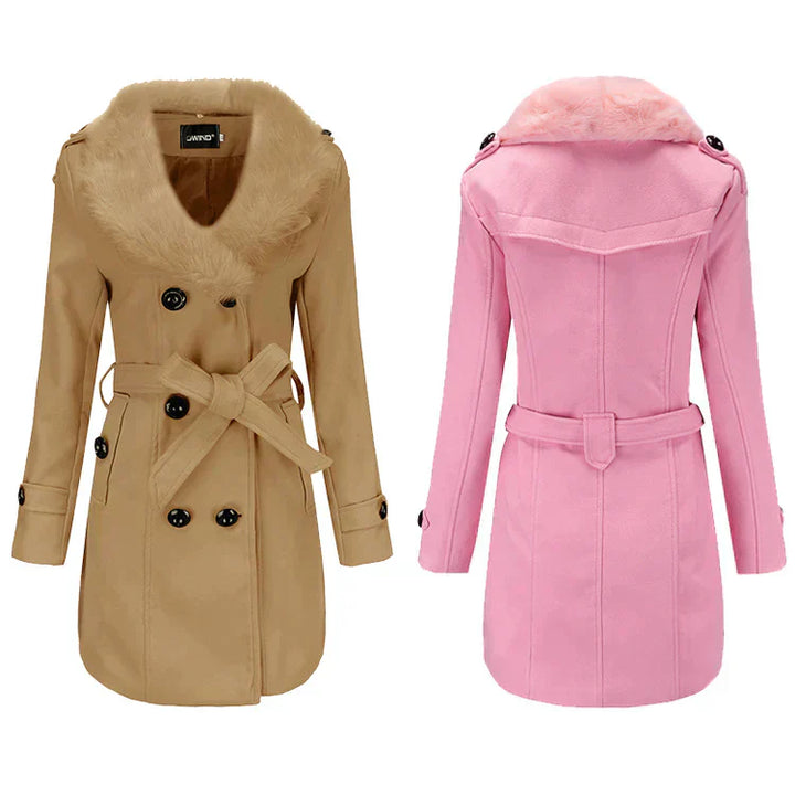 VelvetWarm | Manteau d'hiver en laine pour femmes