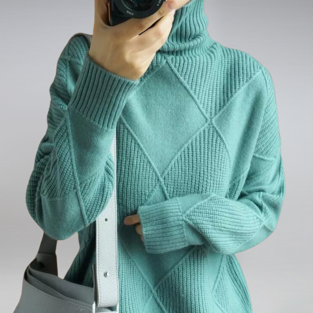 Jersey à col roulé en cachemire pour femmes Cozy Cashmere | Élégance et Confort à Chaque Fil