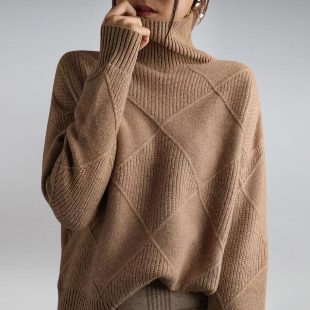Jersey à col roulé en cachemire pour femmes Cozy Cashmere | Élégance et Confort à Chaque Fil