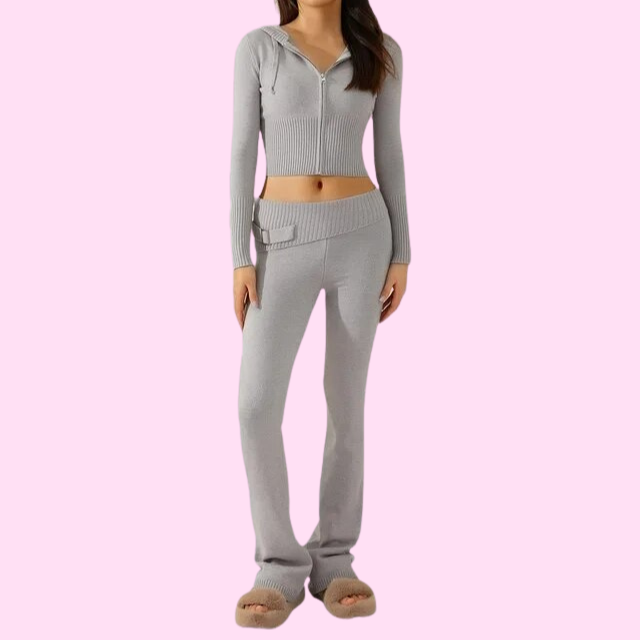 Thibaulten | Elegante conjunto de punto para mujer: comodidad y estilo