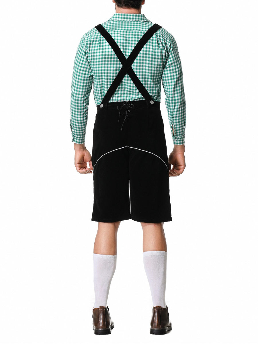 Bergbua - Set de costume Lederhosen avec chemise à carreaux - Your Wiesn Classic