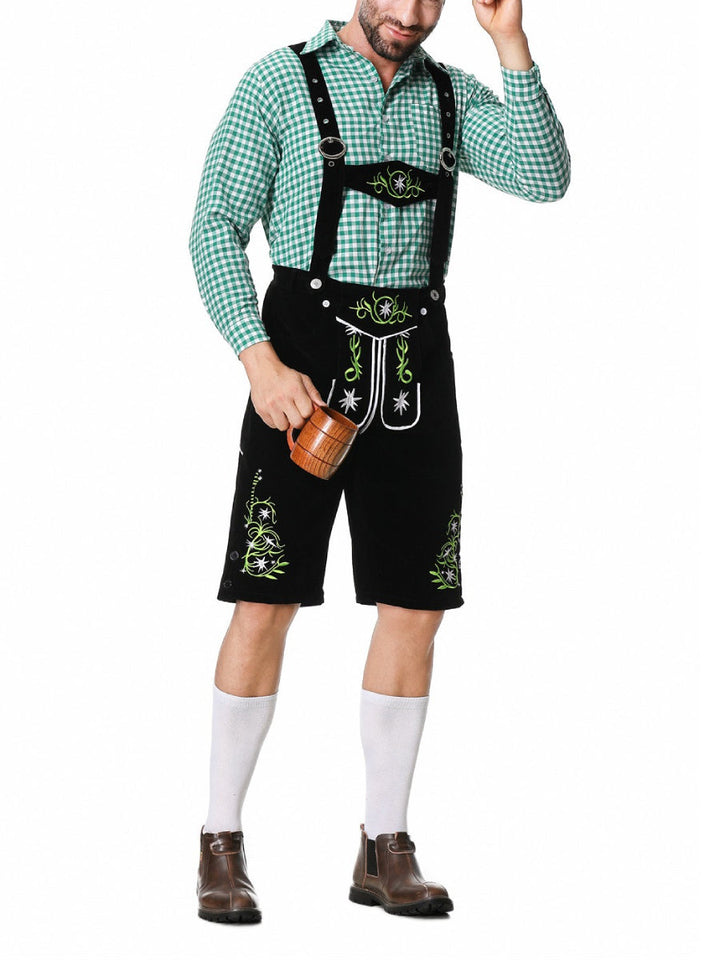 Bergbua - Set de costume Lederhosen avec chemise à carreaux - Your Wiesn Classic