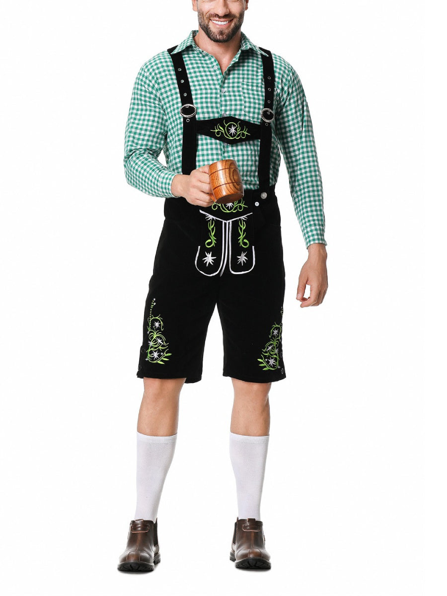 Bergbua - Set de costume Lederhosen avec chemise à carreaux - Your Wiesn Classic