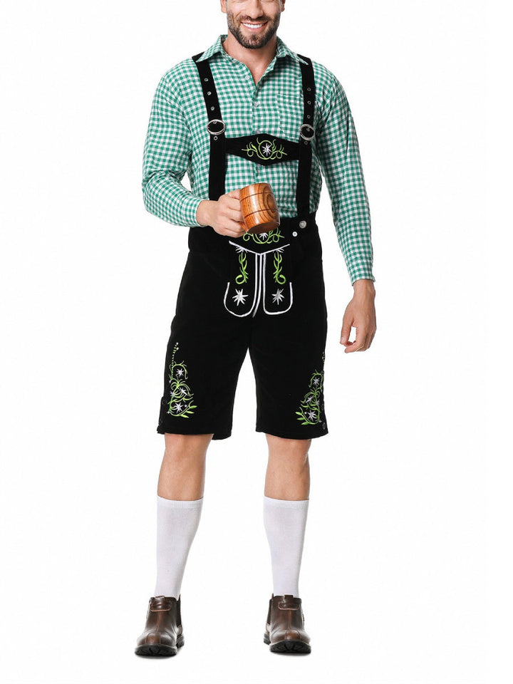 Bergbua - Set de costume Lederhosen avec chemise à carreaux - Your Wiesn Classic