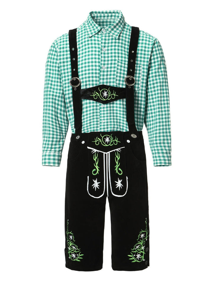 Bergbua - Set de costume Lederhosen avec chemise à carreaux - Your Wiesn Classic
