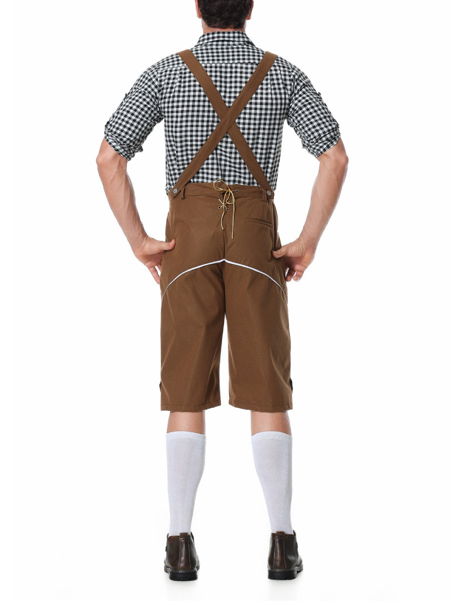 Bergbua - Set de costume Lederhosen avec chemise à carreaux - Your Wiesn Classic