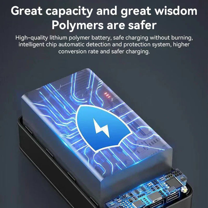 Powerbank VoltEdge 100 000 mAh | Carga Rápida & Multi-Aparelhos | Viagem & Emergências