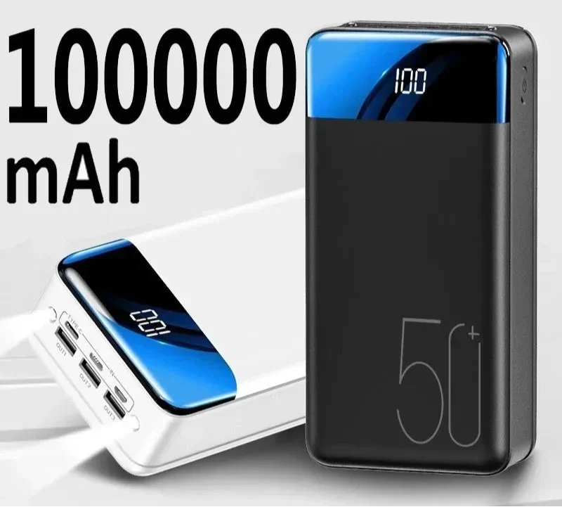 Powerbank VoltEdge 100 000 mAh | Carga Rápida Universal, Multi-Dispositivos, Portátil