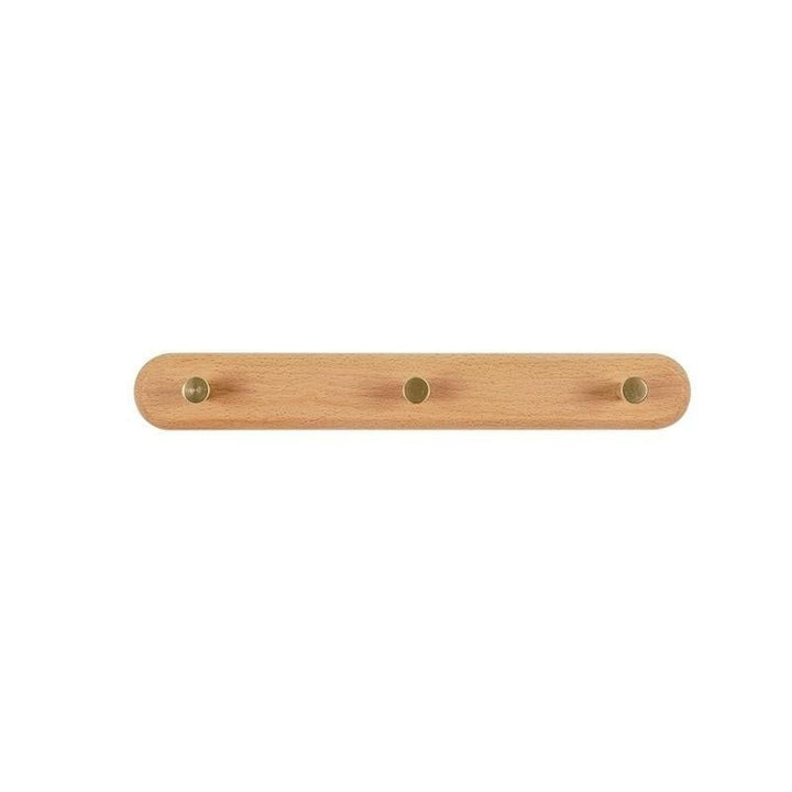 LignaHook Perchero de Pared en Madera y Latón | Diseño Minimalista y Elegante